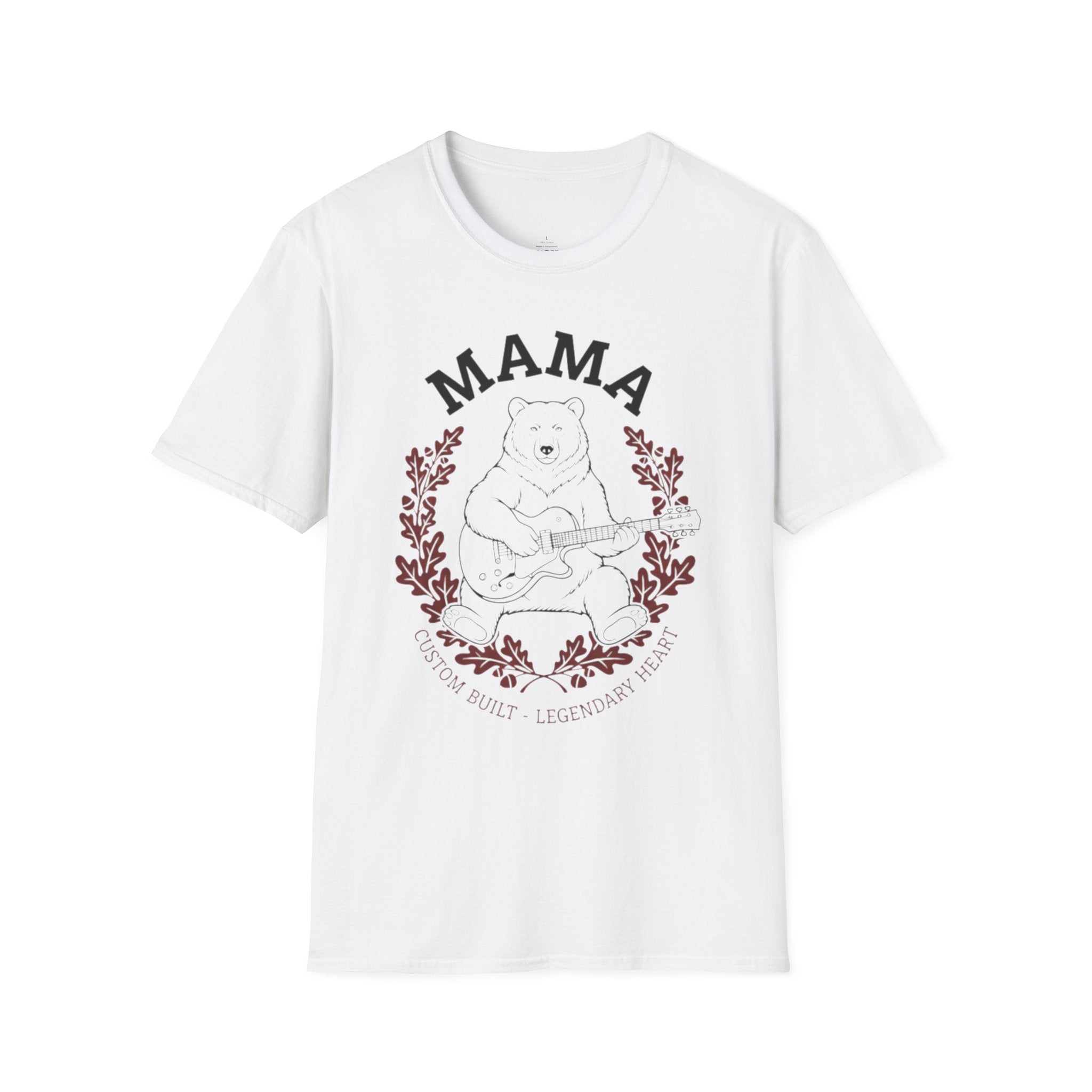 MOM MAMA Bear Guitarist Legendary Heart T-Shirt