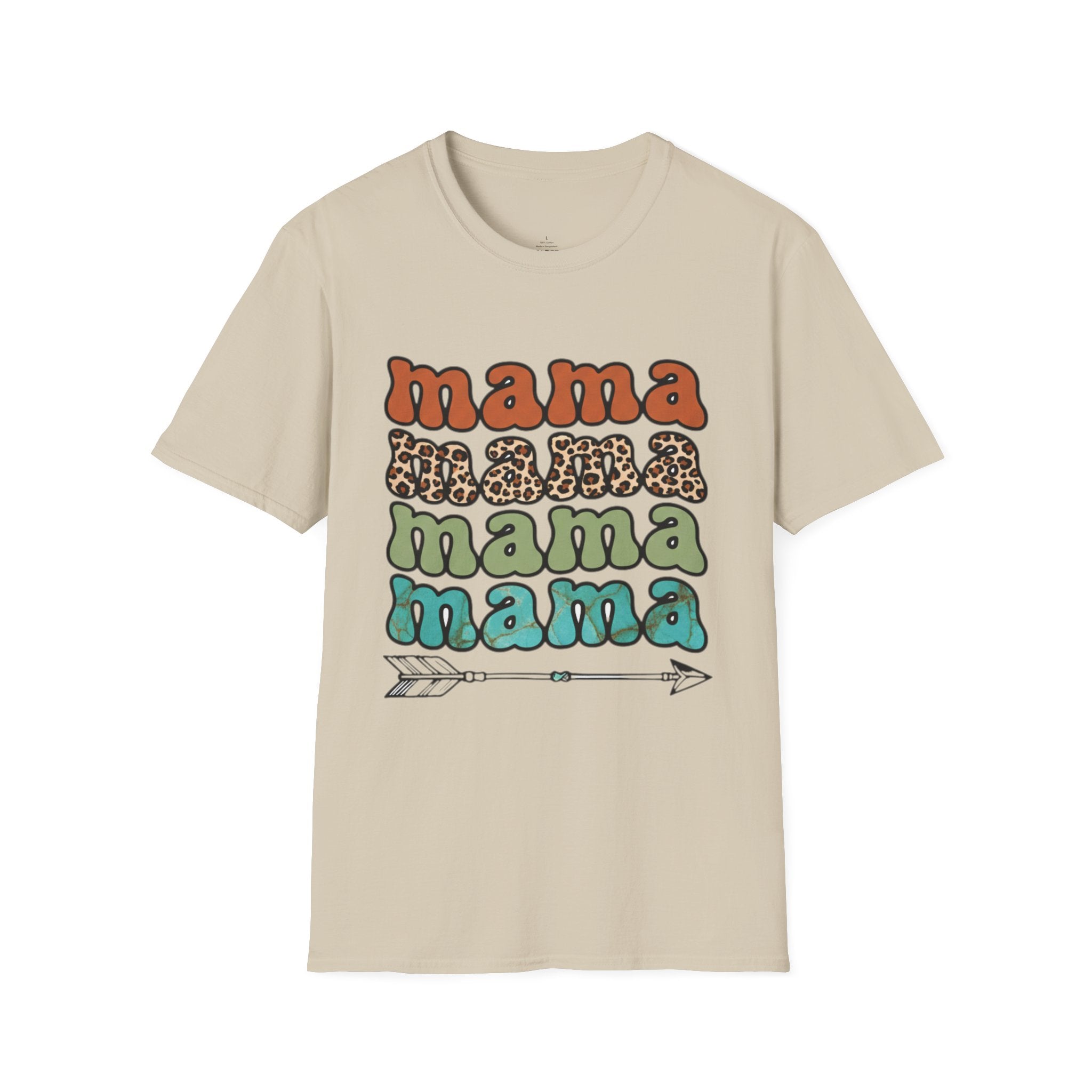 MOM Boho Stacked Mama Arrow T-Shirt