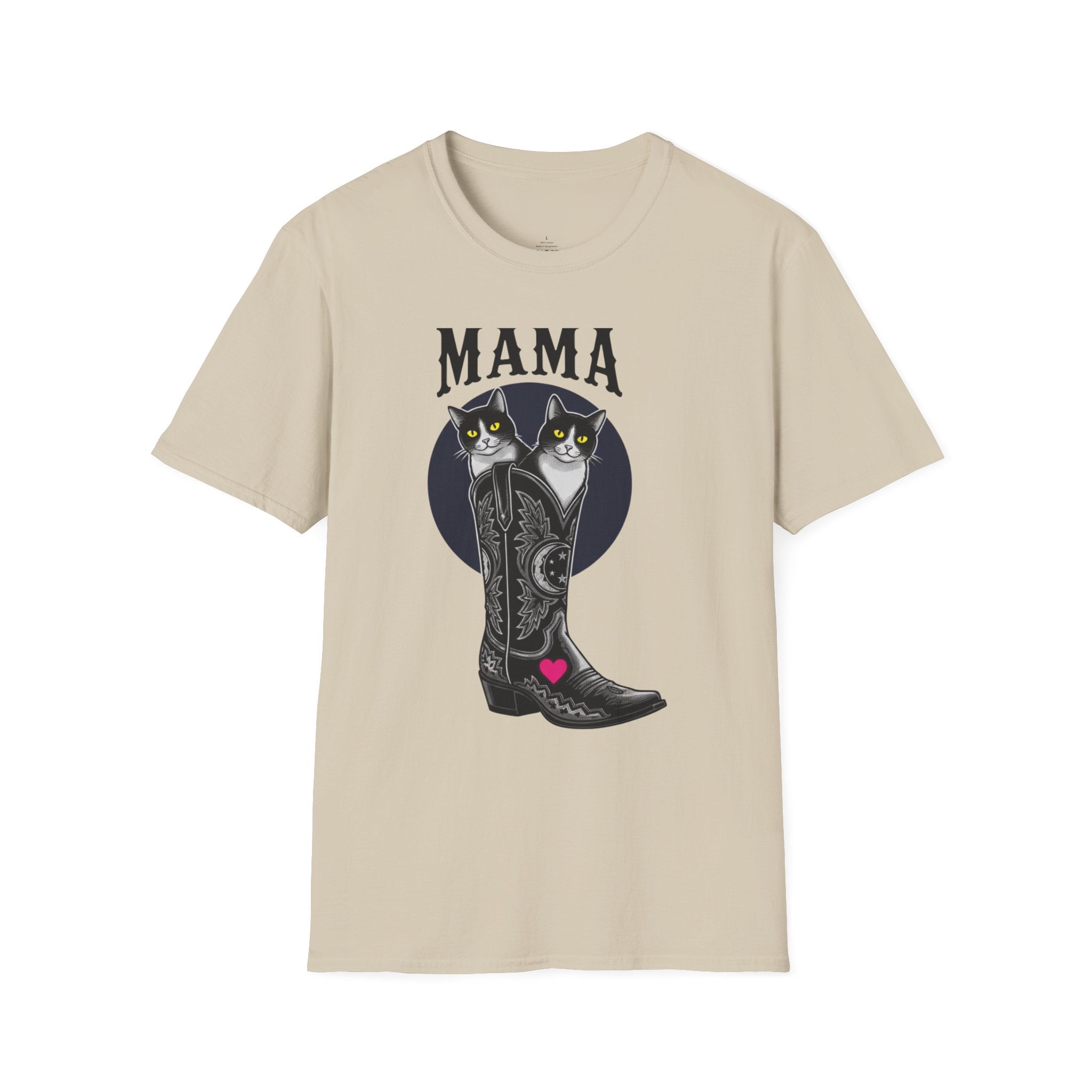 MOM Wild West Whiskers Dark MAMA T-Shirt