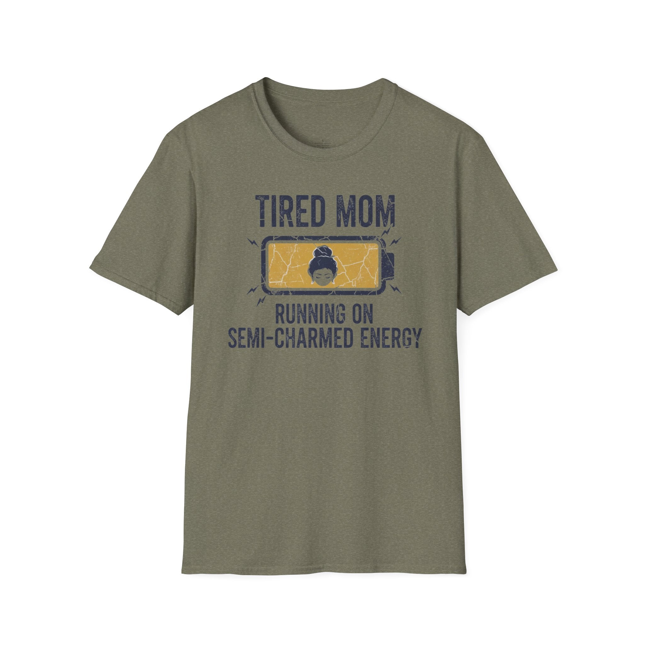 MOM Tired MOM Running On Semi-Charmed Energy T-Shirt