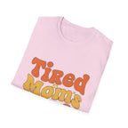 MOM Tired Moms Club_ roovy Bubble Daisy Sunset T-Shirt