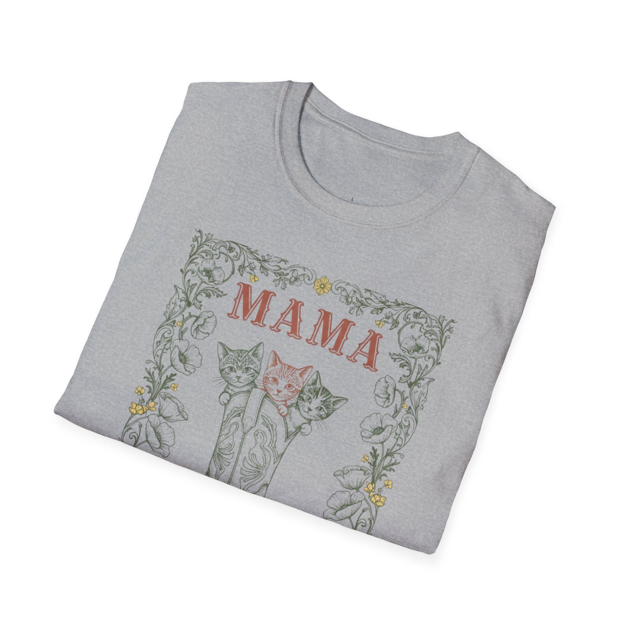 MOM Wild West Whiskers 100% Pure Heart MAMA T-Shirt