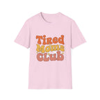 MOM Tired Moms Club_ roovy Bubble Daisy Sunset T-Shirt
