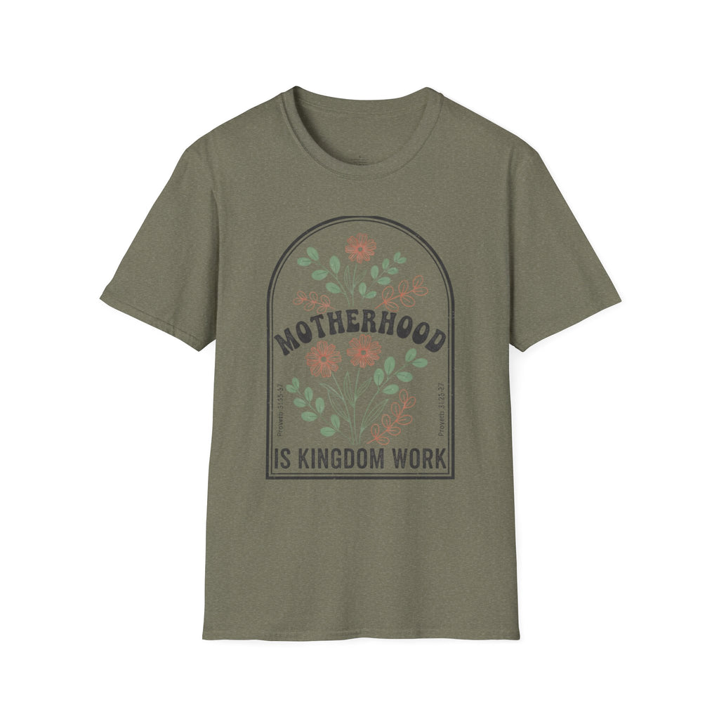 MOM Motherhood Is Kingdom Work T-Shirt