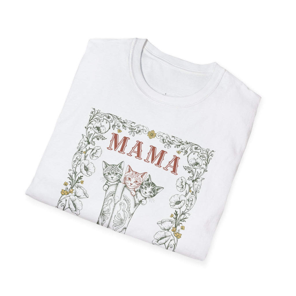 MOM Wild West Whiskers 100% Pure Heart MAMA T-Shirt