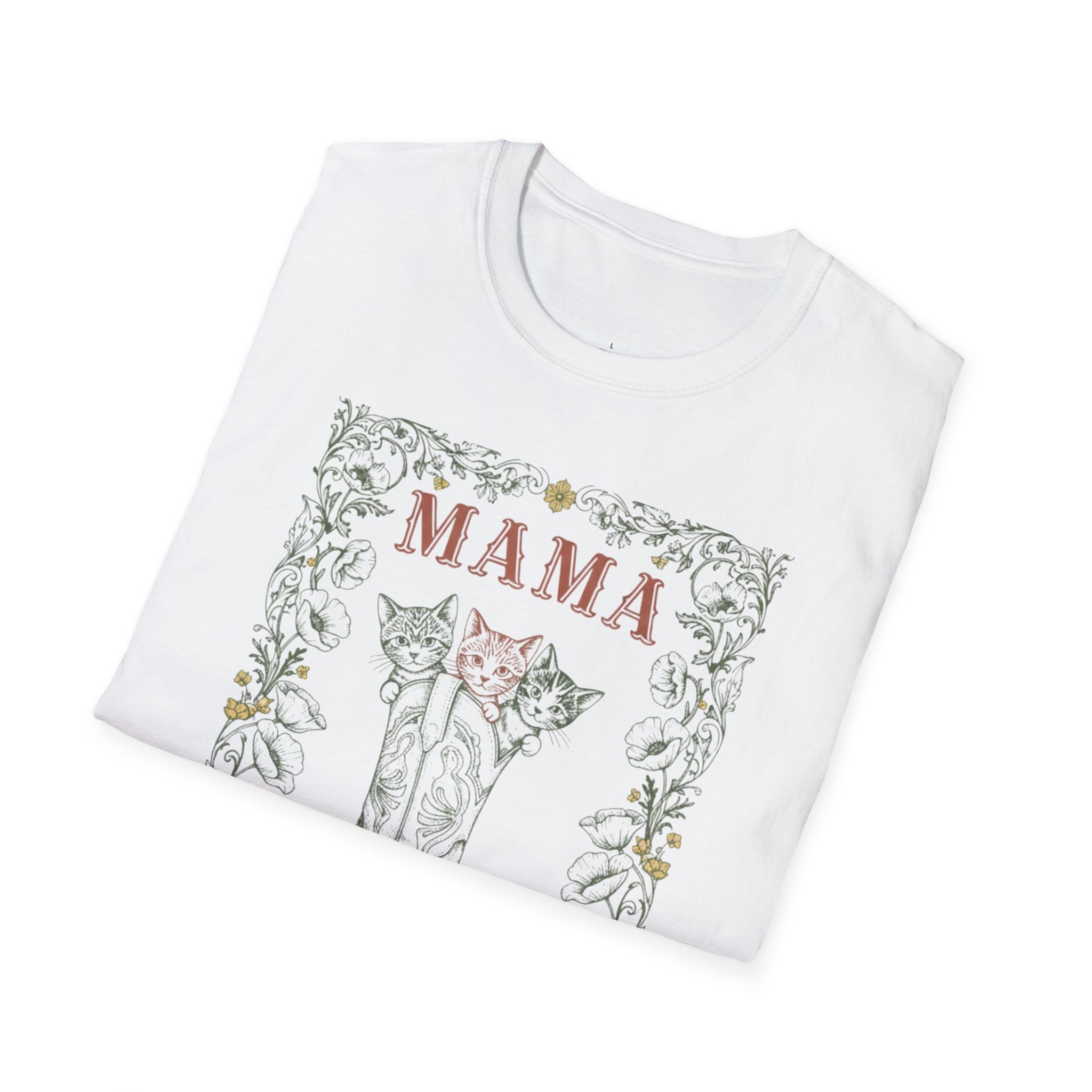 MOM Wild West Whiskers 100% Pure Heart MAMA T-Shirt