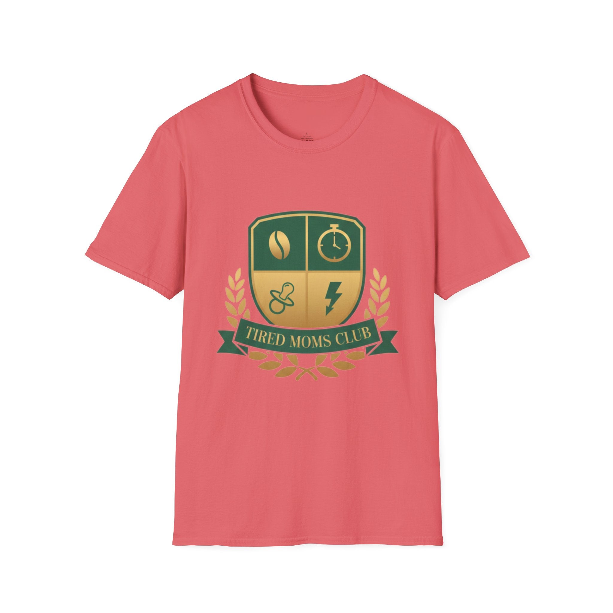 MOM Tired Moms Club Gold Crest T-Shirt