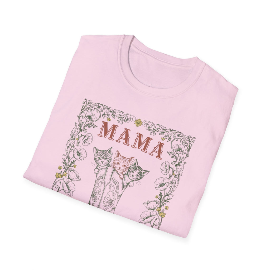 MOM Wild West Whiskers 100% Pure Heart MAMA T-Shirt