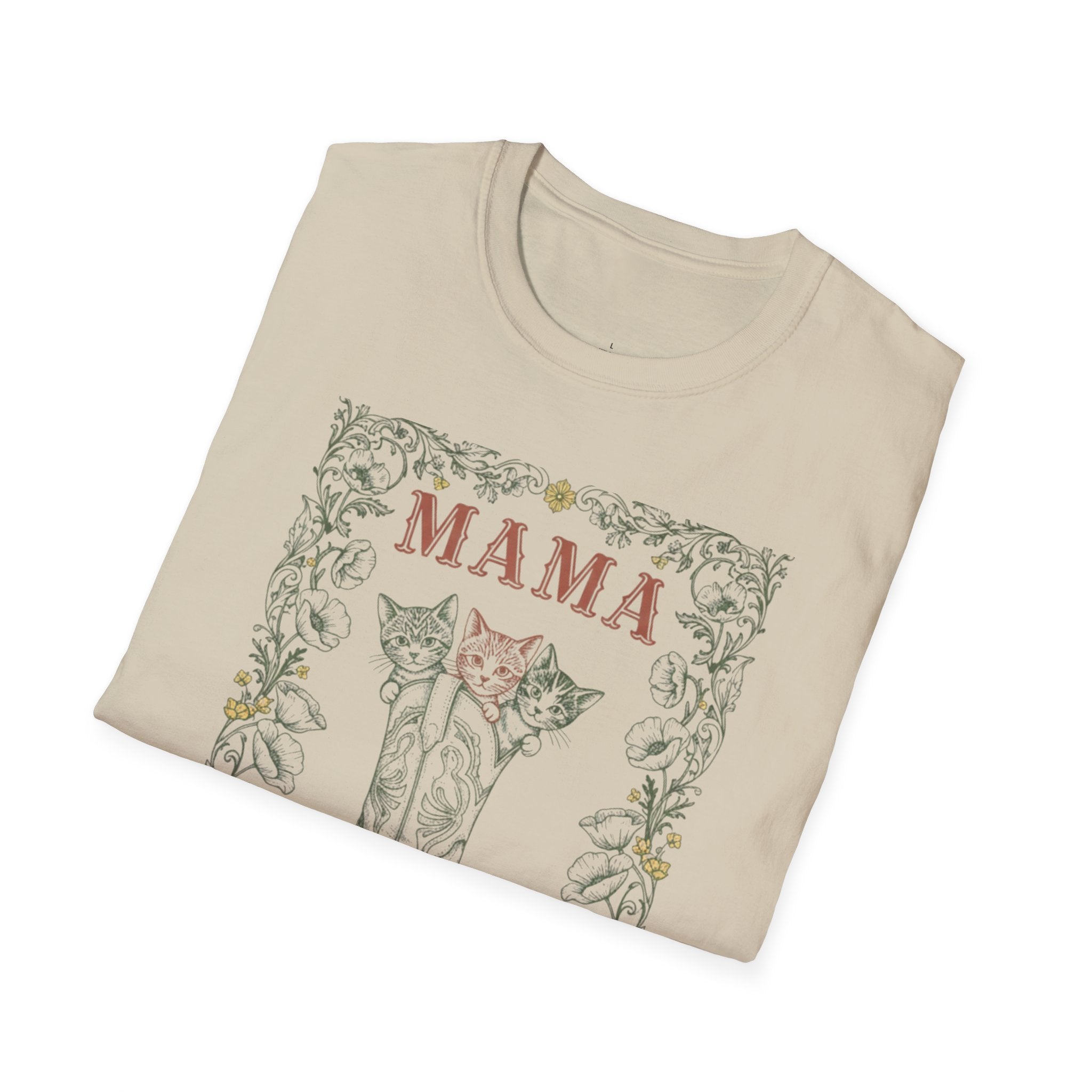 MOM Wild West Whiskers 100% Pure Heart MAMA T-Shirt