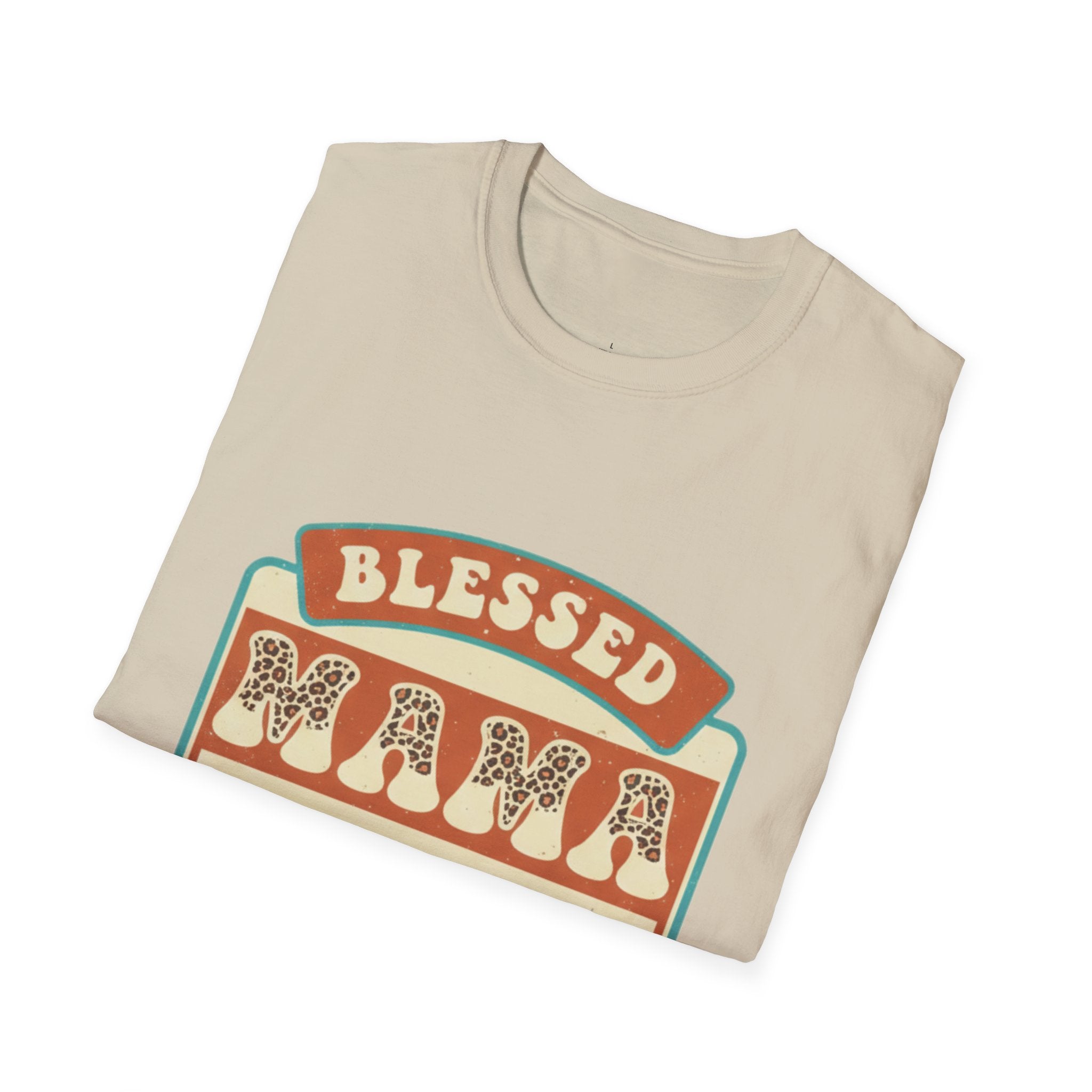 MOM Blessed Mama Mountain Leopard T-Shirt