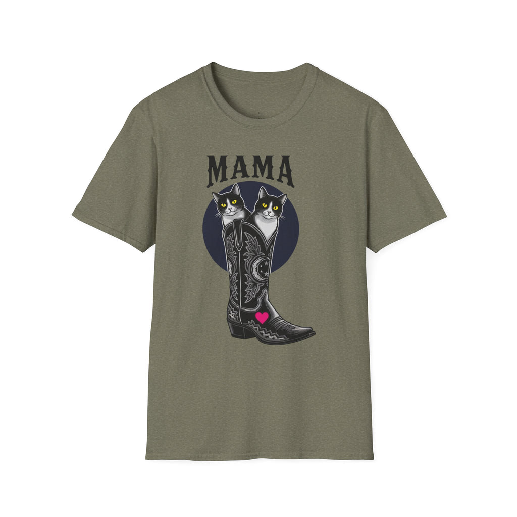 MOM Wild West Whiskers Dark MAMA T-Shirt