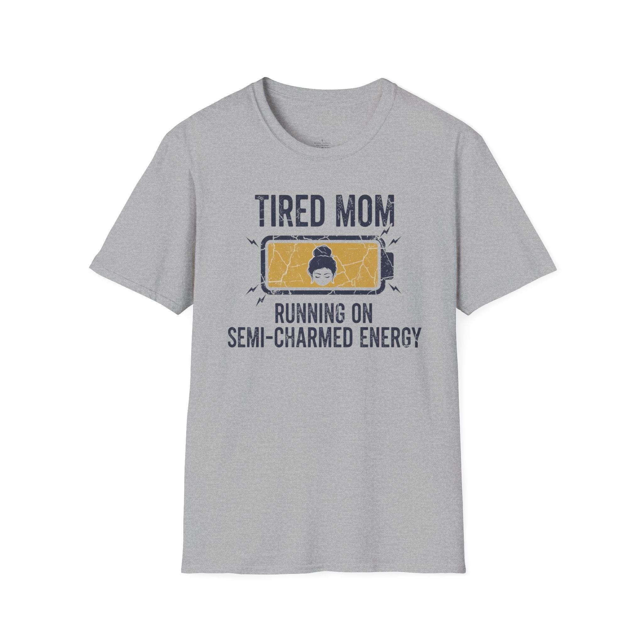 MOM Tired MOM Running On Semi-Charmed Energy T-Shirt