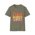 MOM Tired Moms Club_ roovy Bubble Daisy Sunset T-Shirt