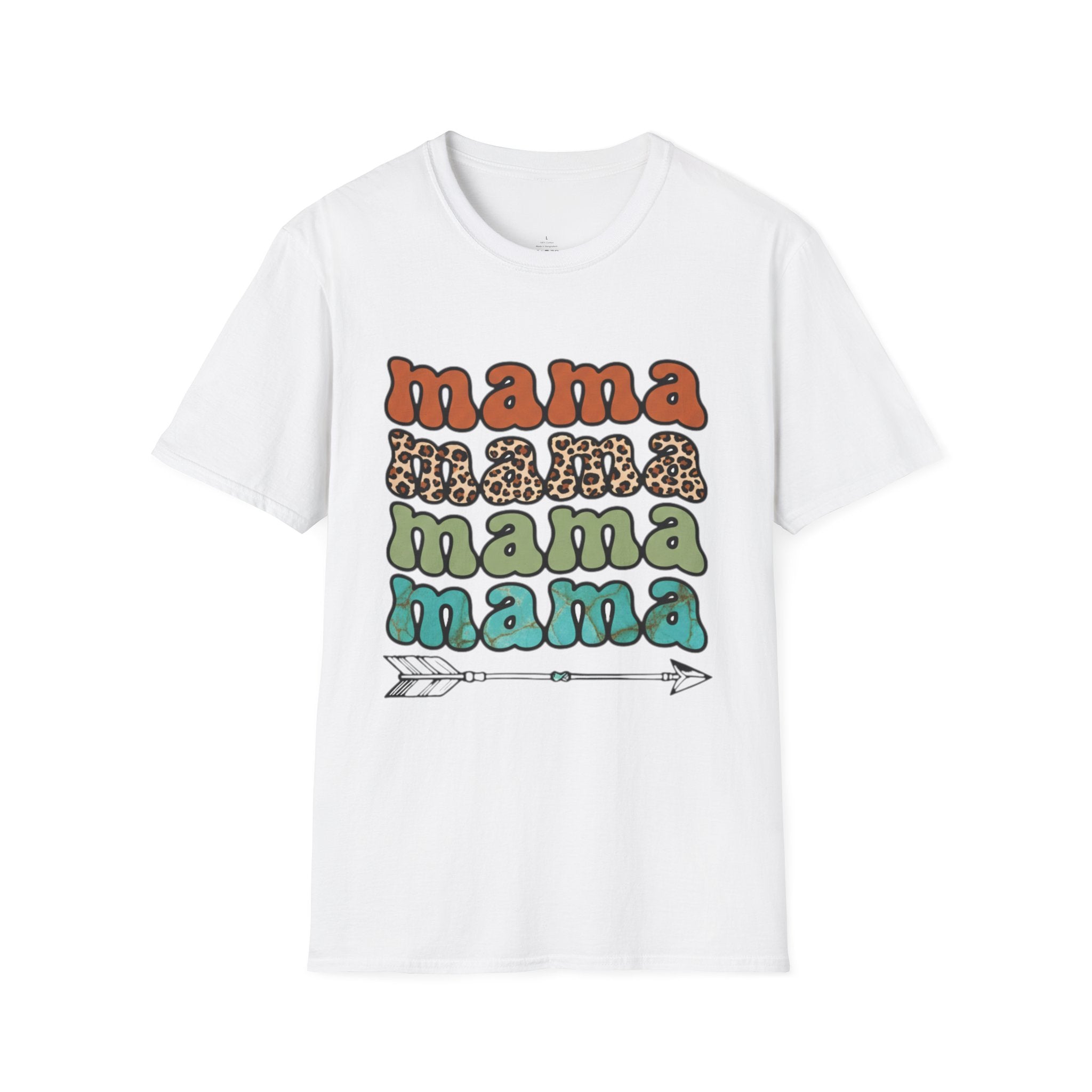 MOM Boho Stacked Mama Arrow T-Shirt