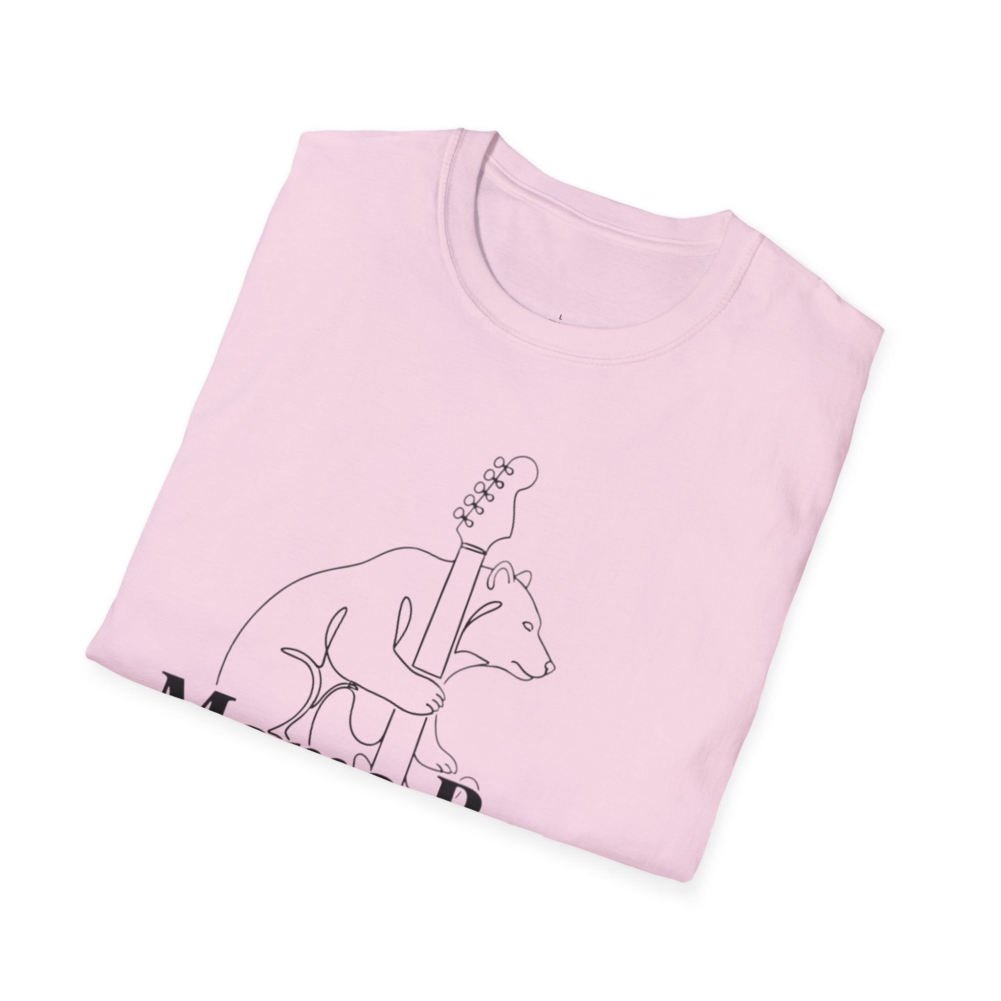 MOM Mama Bear Cub Guitar T-Shirt