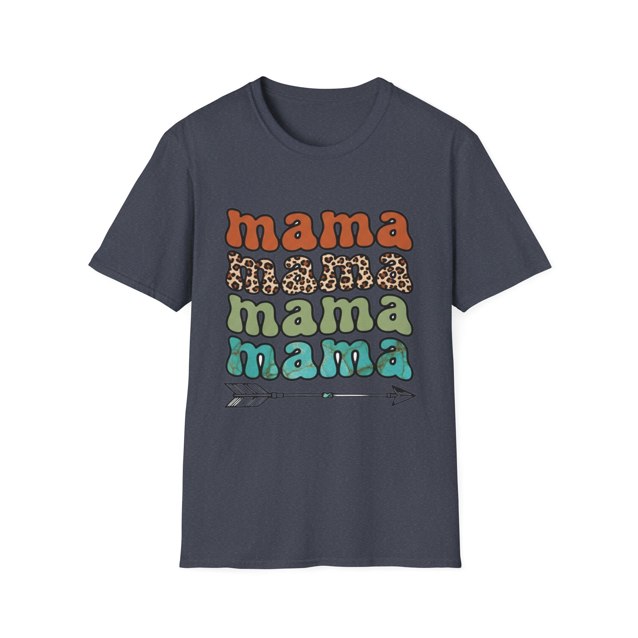 MOM Boho Stacked Mama Arrow T-Shirt