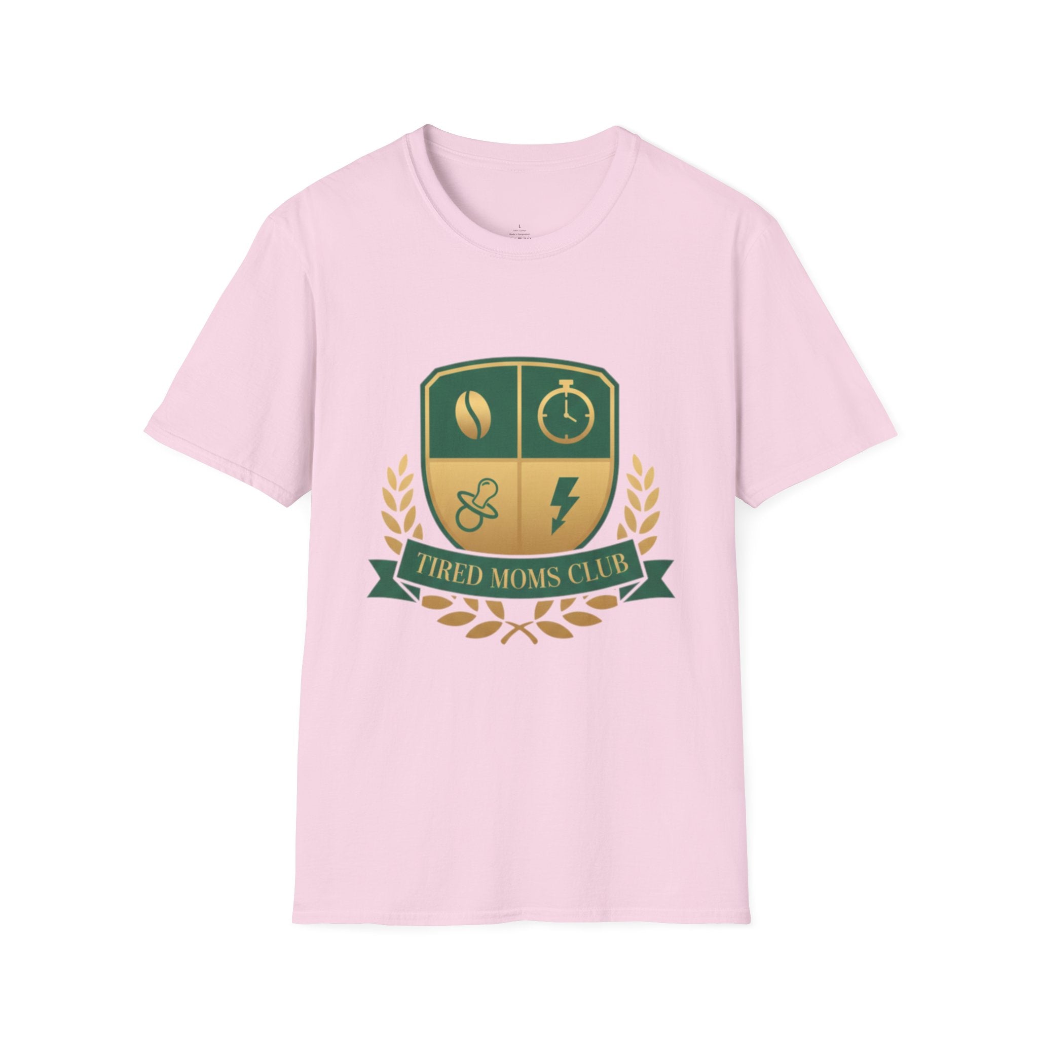 MOM Tired Moms Club Gold Crest T-Shirt