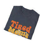MOM Tired Moms Club_ roovy Bubble Daisy Sunset T-Shirt