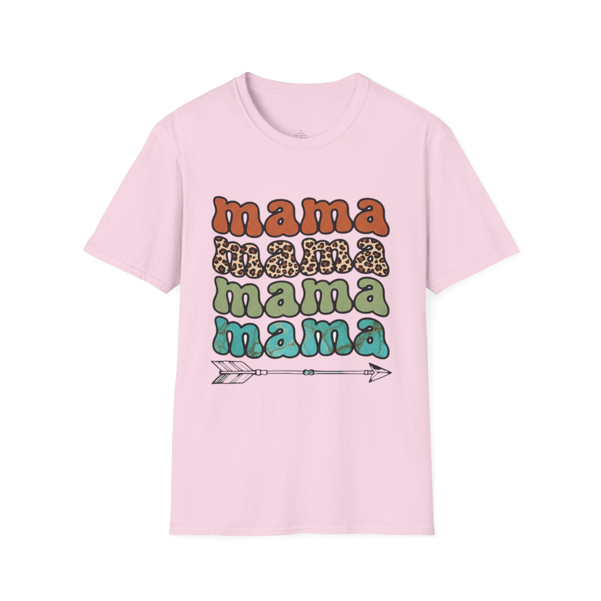 MOM Boho Stacked Mama Arrow T-Shirt
