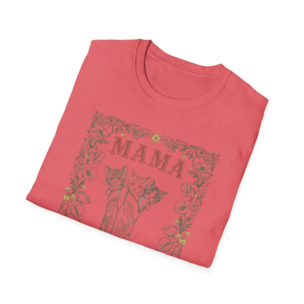 MOM Wild West Whiskers 100% Pure Heart MAMA T-Shirt