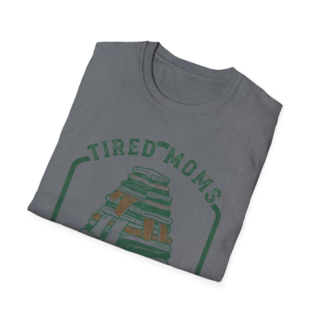 MOM Tired Moms Club Laundry Stack T-Shirt