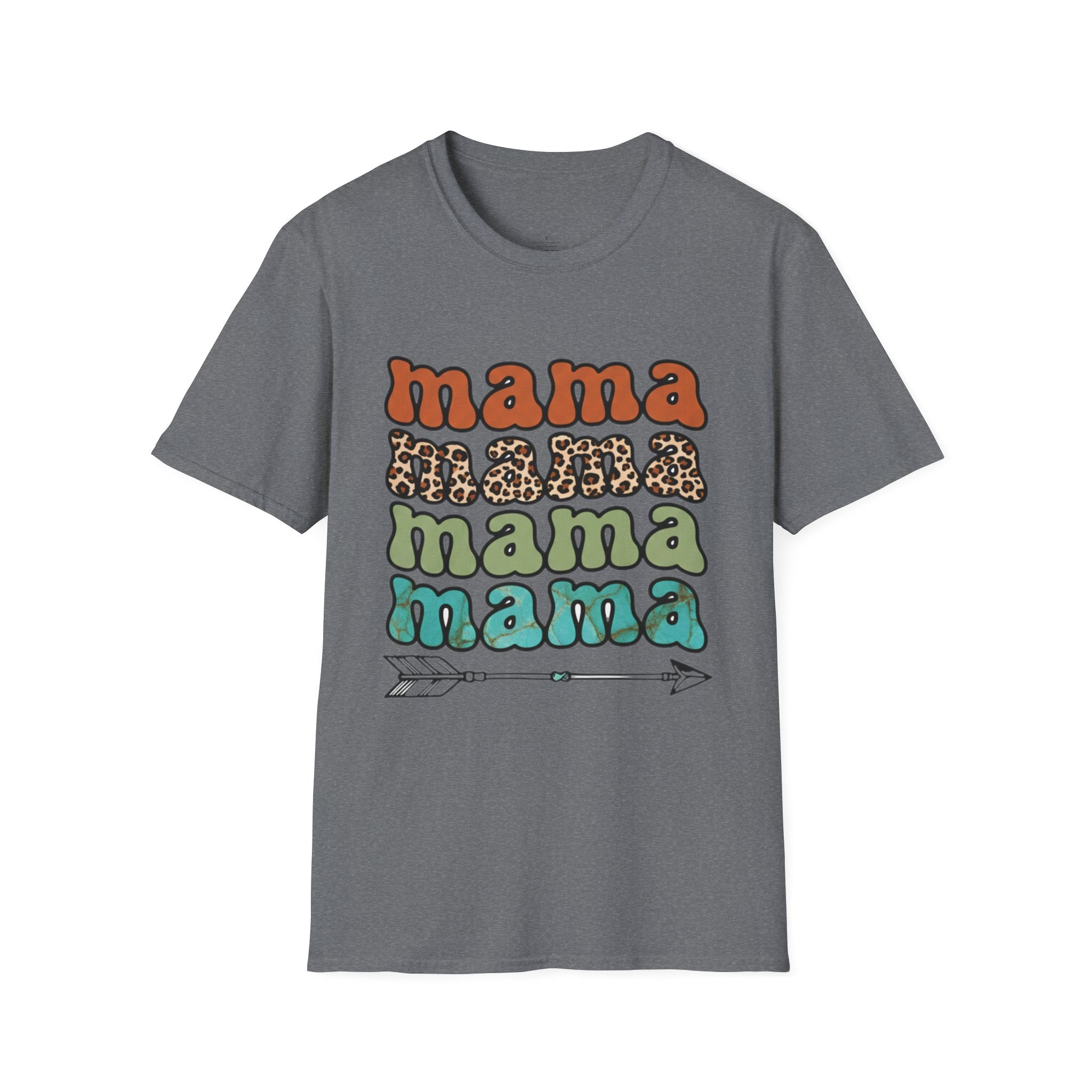 MOM Boho Stacked Mama Arrow T-Shirt
