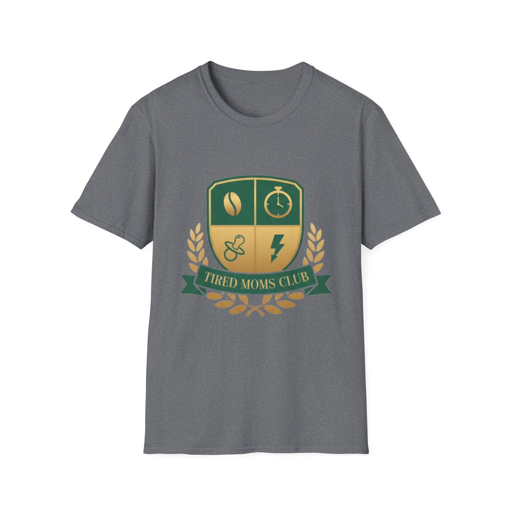 MOM Tired Moms Club Gold Crest T-Shirt