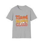 MOM Tired Moms Club_ roovy Bubble Daisy Sunset T-Shirt