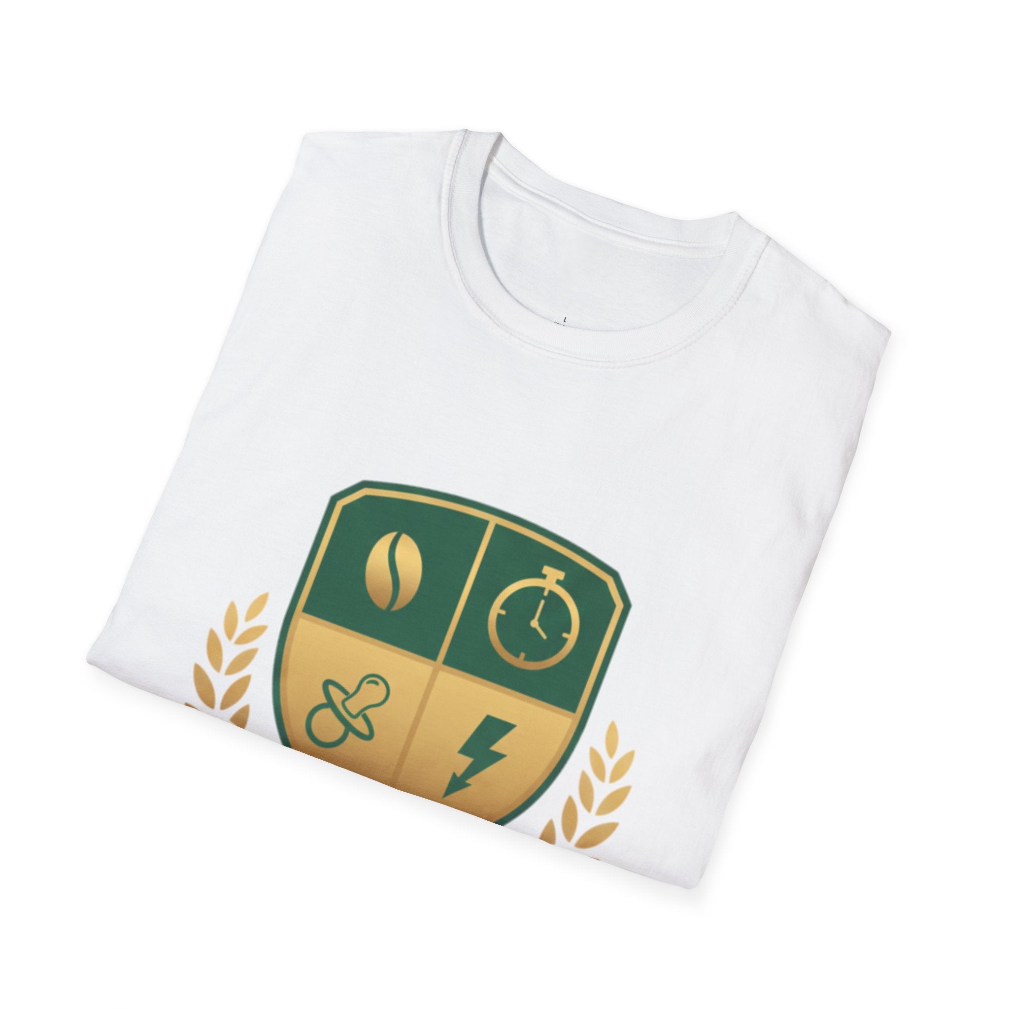 MOM Tired Moms Club Gold Crest T-Shirt