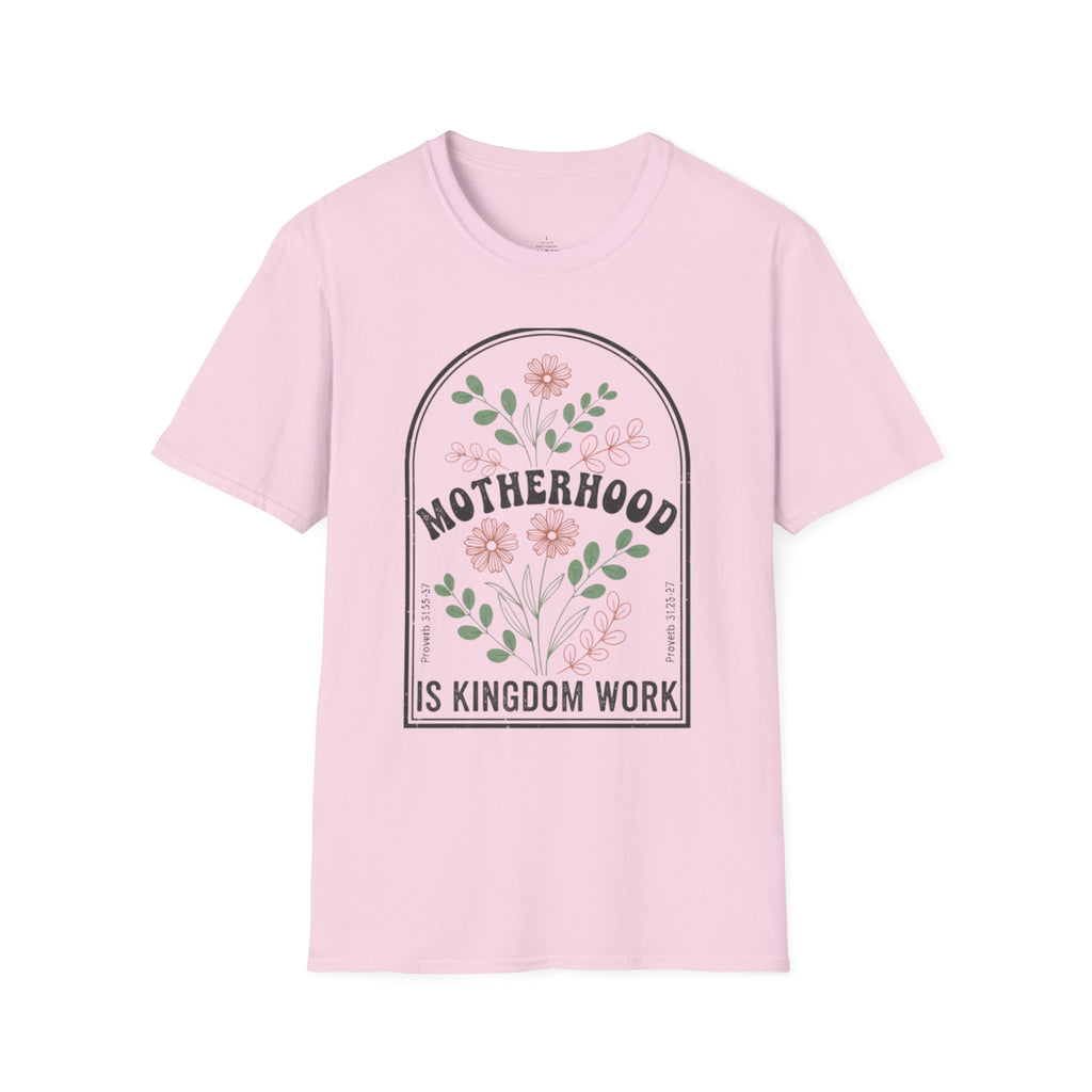 MOM Motherhood Is Kingdom Work T-Shirt