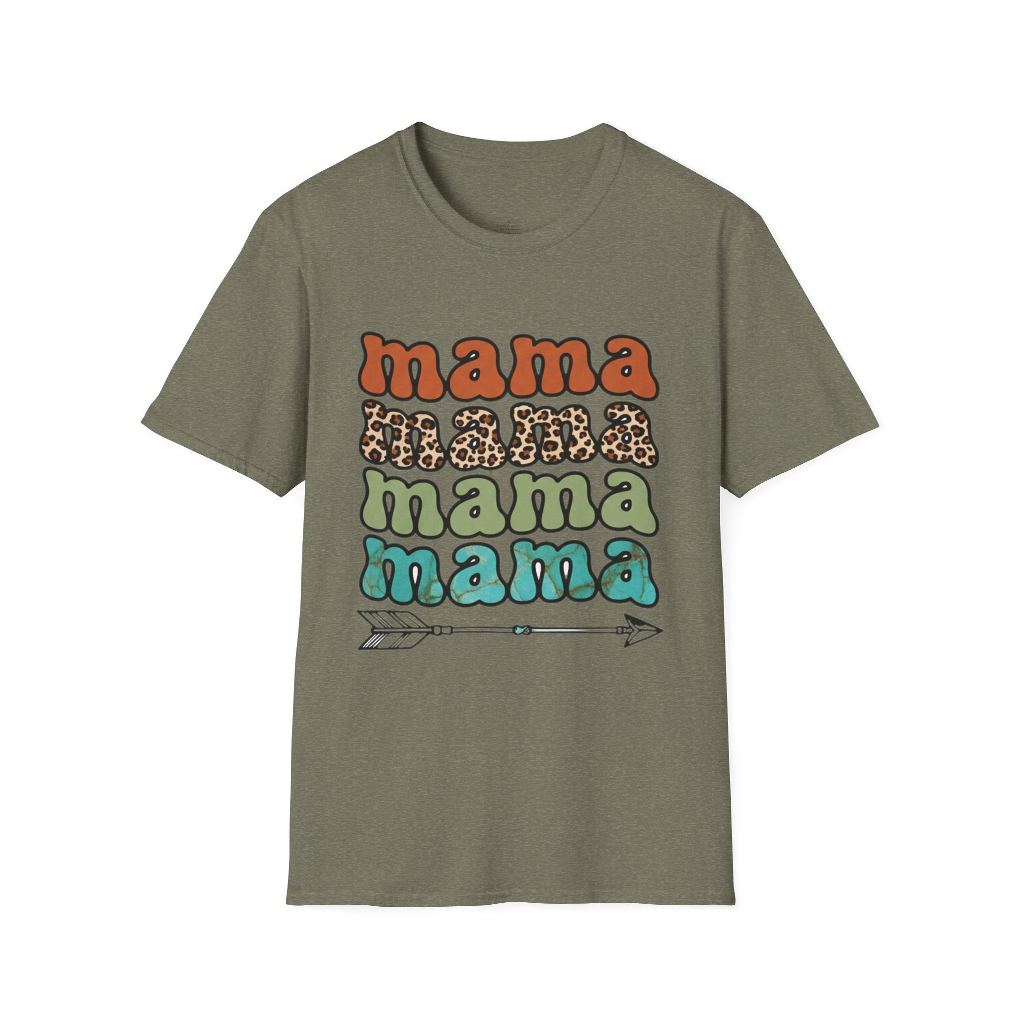 MOM Boho Stacked Mama Arrow T-Shirt