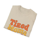 MOM Tired Moms Club_ roovy Bubble Daisy Sunset T-Shirt