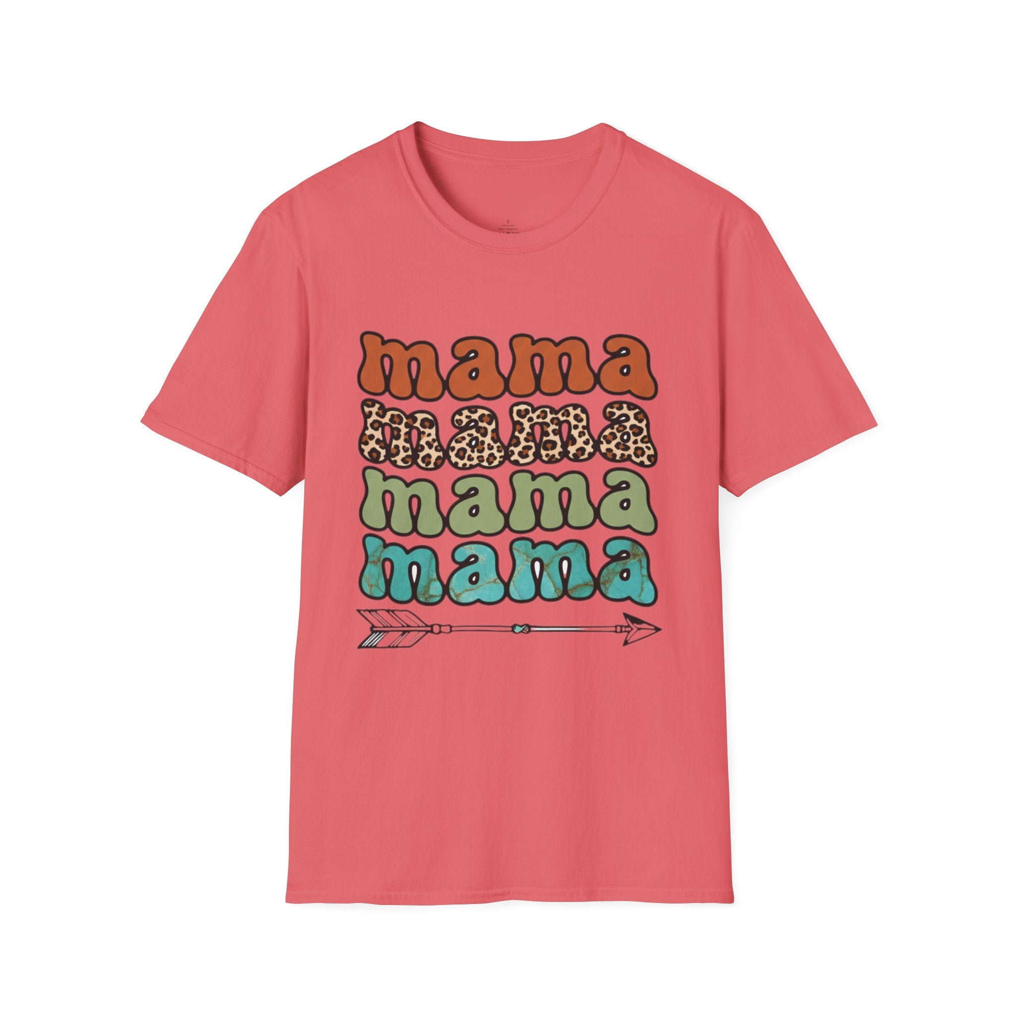 MOM Boho Stacked Mama Arrow T-Shirt