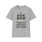 MOM World's OKayest Cat Mom T-Shirt