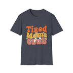 MOM Tired Moms Club_ roovy Bubble Daisy Sunset T-Shirt